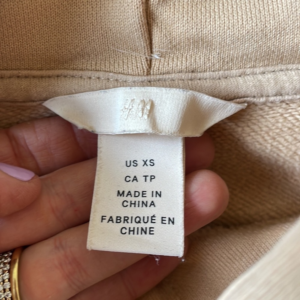 H&M Oversized Camel Hoodie XS - Picture 5 of 7